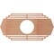 Ekena Millwork Chrysler Wood Fretwork Pierced Ceiling Medallion, Cherry, 20"W x 10"H x 5 1/4"ID x 3/8"T CMWP20X10X0375CSCH - alternate 5